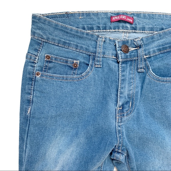 {April Girl} Faded Skinny Jeans - Picture 3 of 7